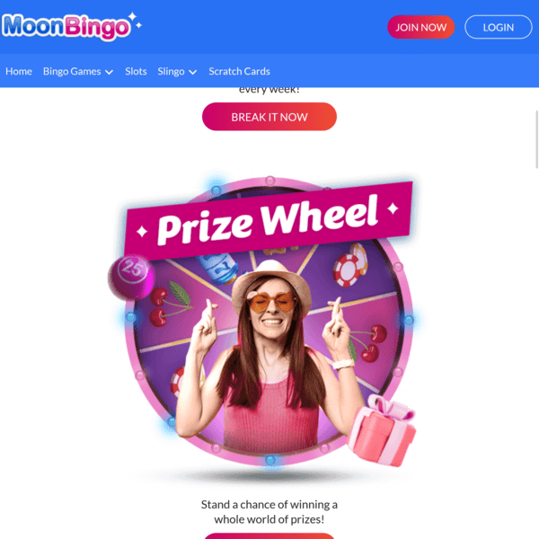 Moon Bingo Prize Wheel Moon Bingo Prize Wheel