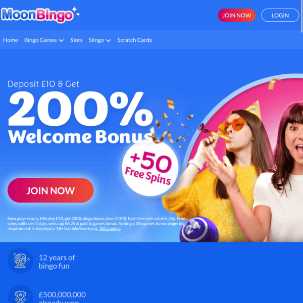 Moon Bingo Welcome Bonus
